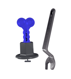 Система выравнивания плитки многоразовая DECOR 1,0 мм, 50 шт + ключ DECOR