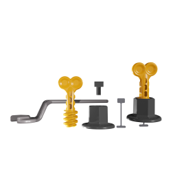 Система выравнивания плитки многоразовая DECOR 1,4 мм, 50 шт + ключ DECOR