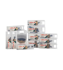 Набор коронок по металлу 15 - 50 мм с трехгранным хвостовиком 12 шт VIRA