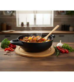 Жаровня алюминиевая "Rockstone" с антипригарным покрытием с крышкой 3 л/26 см (BB102473)