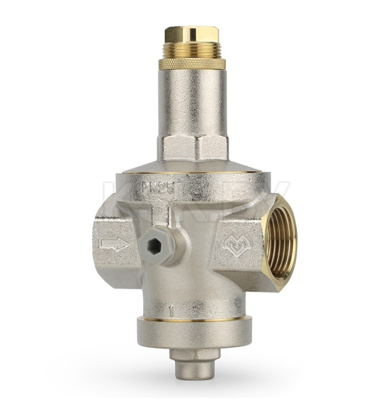 Редуктор давления 1" PN25 мембранный, с присоединением к манометру Varmega VM12803 (VM12803) 