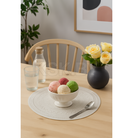 Салфетка сервировочная из искусственной кожи 38 см (MU-YY24022, код 289479) (MU-YY24022) 