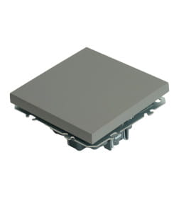 Переключатель 1-кл.(мех-м)250В,10A Эмили RSW10-5105-10 платиново-серый, soft touch Stekker 49945 