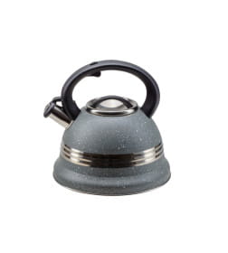 Чайник со свистком 3 л из нержавеющей стали с пластмассовой ручкой (T-731B, код 108070)