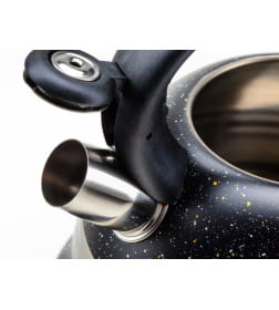 Чайник со свистком 3 л из нержавеющей стали с пластмассовой ручкой (T-731B, код 108070)