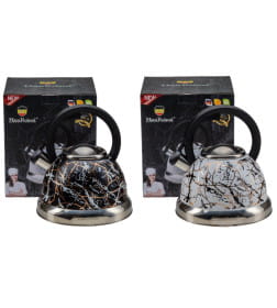 Чайник со свистком 3,5 л из нержавеющей стали с пластмассовой ручкой (HR707-2, код 106700)