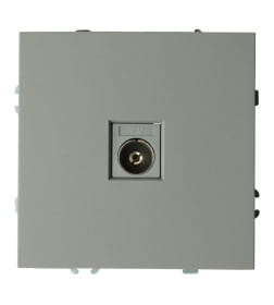 Розетка телевизионная 75 Ом, 5-862МГц Эмили RST00-5108-10 платиново-серый Stekker 49953