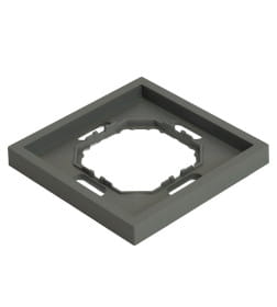 Рамка 1-я Эмили PFR00-5001-10 платиново-серый, soft touch Stekker 49962