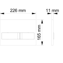 Кнопка для инсталляции Visam L5 черный Soft Touch EX-226-007 (EX-226-007) 