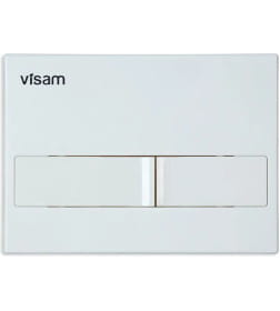 Кнопка для инсталляции Visam L1 белый глянец EX-226-003