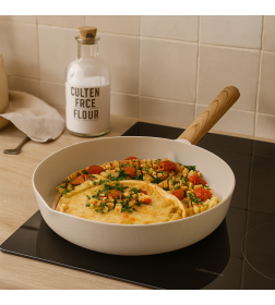 Сковорода алюминиевая с керамическим покрытием "Ceramic Latte" 24*5 см BS11425