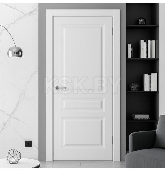 Дверь межкомнатная K2 ДГ белая эмаль 2000х900х38мм