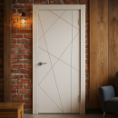 Дверь межкомнатная K5 ДГ белая эмаль 2000х600х38мм