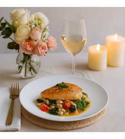 Тарелка десертная фарфоровая "Lotus" 19 см (BB102486, код 288762)