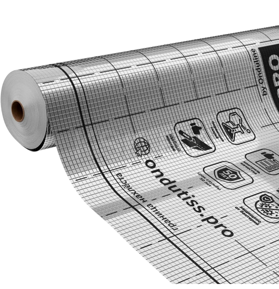 Пленка ONDUTISS PRO Termo+ пароизоляционная отражающая армированная, рул.75м2, плотность 150г./м2 