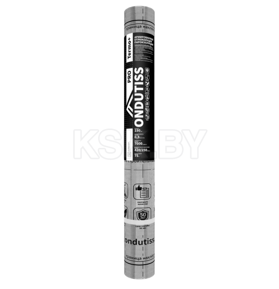 Пленка ONDUTISS PRO Termo+ пароизоляционная отражающая армированная, рул.75м2, плотность 150г./м2 