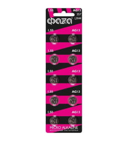 Батарейка AG13.LR44 BL-10 1.5V (2шт.) ФAZA