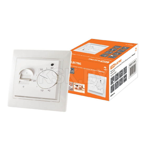 Термостат для теплых полов ТТП 16А 250В с датчиком 3 м "Таймыр" белый TDM SQ1814-0031 (SQ1814-0031) 