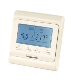 Термостат для теплых полов электронный ТТПЭ-1 16А 250В с датчиком 3 м слоновая костьTDM SQ2503-0003