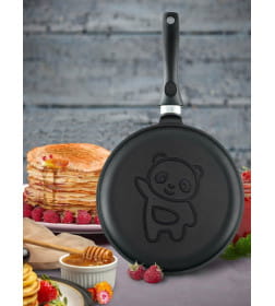 Сковорода 24 ПР литая блинная(панда) Нева
