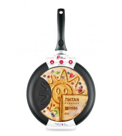 Сковорода 24 ПР литая блинная(солнце) Нева
