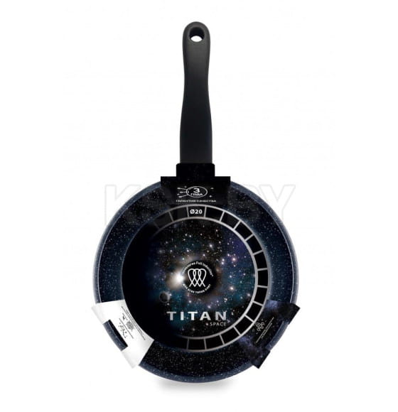 Сковорода 20 «Titan Space» индукция не съемная ручка Нева (918120i) 