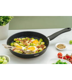 Сковорода 20 «Titan Space» индукция не съемная ручка Нева