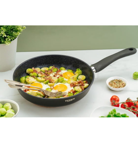 Сковорода 20 «Titan Space» индукция не съемная ручка Нева (918120i) 