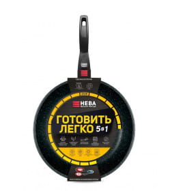 Сковорода 28 "Готовить легко" stone, со съемной ручкой Нева