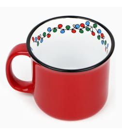 Кружка 450 мл керамическая новогодняя «Гирлянда»