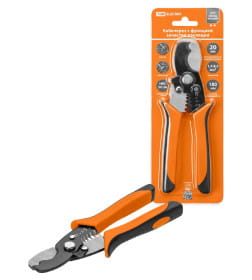 Кабелерез 180 мм с функцией зачистки изоляции, усиленный, Al/Cu 35/10 мм² "МастерЭлектрик" TDM SQ1027-0302