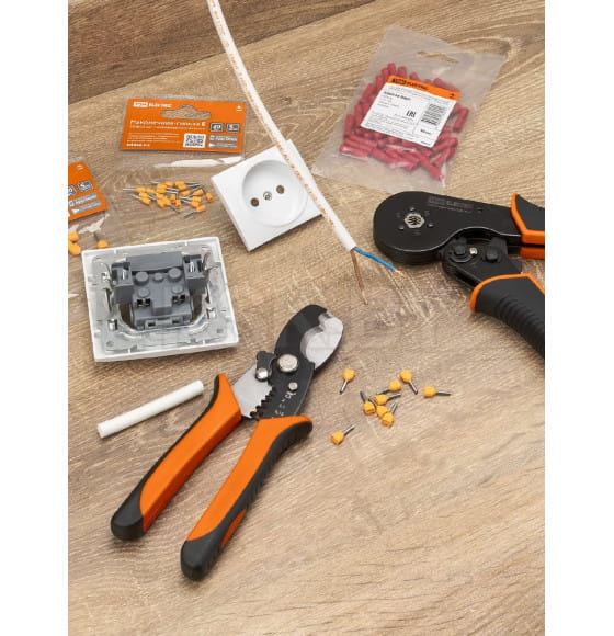 Кабелерез 180 мм с функцией зачистки изоляции, усиленный, Al/Cu 35/10 мм² "МастерЭлектрик" TDM SQ1027-0302 (SQ1027-0302) 