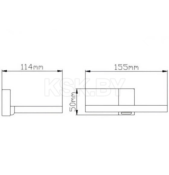 Мыльница настенная  Wisent WP2702-1 (WP2702-1) 