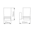 Стакан настенный Wisent WP2706 (WP2706) 