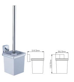 Ёршик для унитаза настенный Wisent WP2710