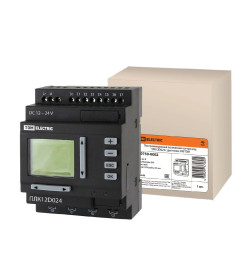 Контроллер логический программируемый ПЛК12D024 с дисплеем 24В TDM SQ0750-0002