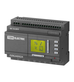 Контроллер логический программируемый ПЛК24D024 (аналоговые выходы 4-20 mA) 24В TDM SQ0750-0009
