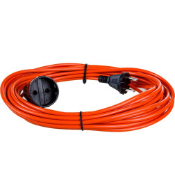 Силовой удлинитель шнур штепсельное гнездо ПВС 2x0,75 10м Glanzen