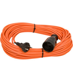 Силовой удлинитель шнур штепсельное гнездо ПВС 2x0,75 20м Glanzen