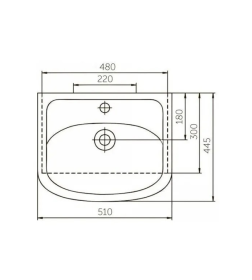 Тумба напольная Корозо Лея 50 под умывальник Уют 