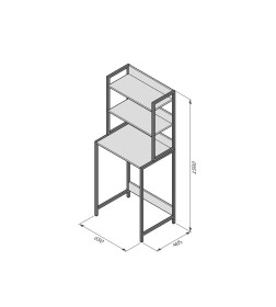 Полки к стелажу Гефест 465 белые 