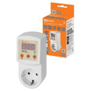 Реле напряжения в розетку РНР-02, 16А, дисплей, регул., TDM SQ1513-0002 (SQ1513-0002) 