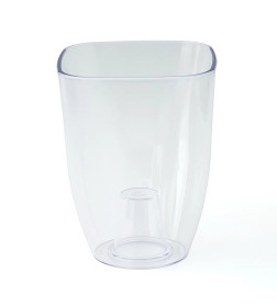 Ваза для орхидей большая 2,0л 125х125х195 мм цвет (серый)