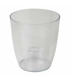 Ваза для орхидей круглая 2,0л 148х162 мм цвет (серый)