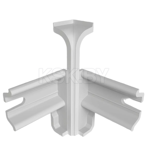 Угол внутренний плинтуса Классик 80мм (уп.2шт.)/Белый 001