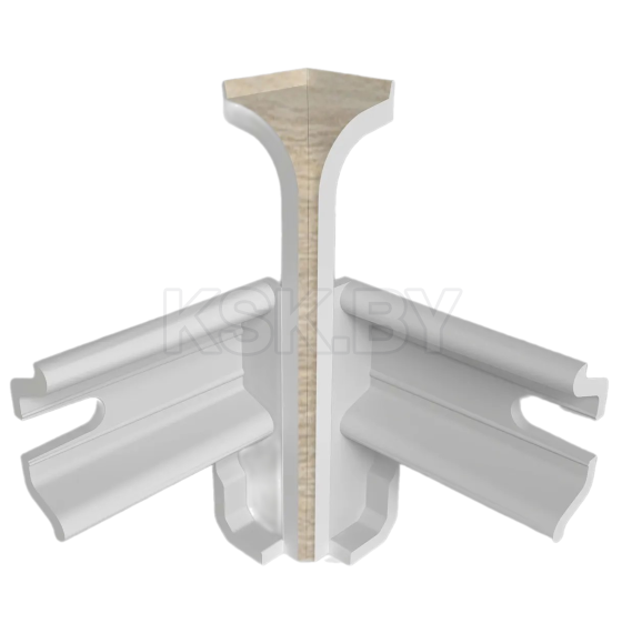 Угол внутренний плинтуса Классик 80мм (уп.2шт.)/Дуб верде 057