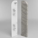 Заглушка торцевая  плинтуса Классик 80мм (уп.2шт.)/Дуб айсберг 081