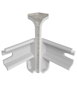 Угол внутренний плинтуса Классик 80мм (уп.2шт.)/Дуб айсберг 081