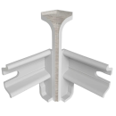 Угол внутренний плинтуса Классик 80мм (уп.2шт.)/Дуб патина 084