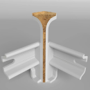 Угол внутренний плинтуса Классик 80мм (уп.2шт.)/Дуб имперский 100